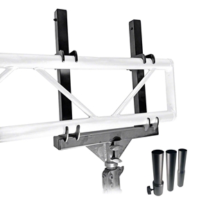 ProX F32 I-Beam Truss Mount Bracket for Crank Stands w/ Universal 35mm to 40mm Pole Adapters ProX Direct, ProX, dj  lighting, light stand, lighting stand, truss lighting